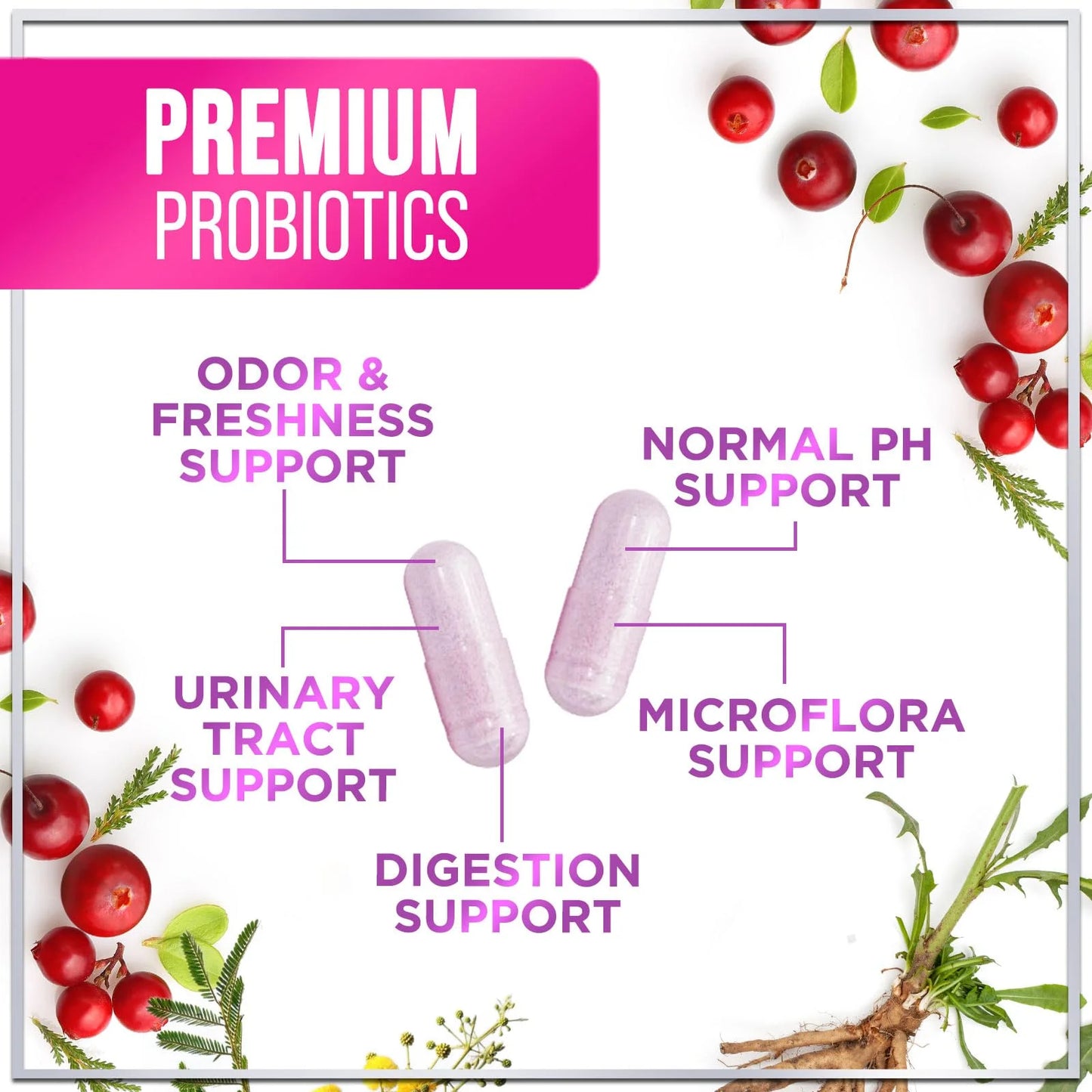 Probiotics for Women - Prebiotic and Probiotic Blend 60 Billion CFU per Serving - 16 Strain Women'S Probiotic for Ph Balance & Vaginal Support - Digestive & Immune Support, Bottled USA - 120 Capsules
