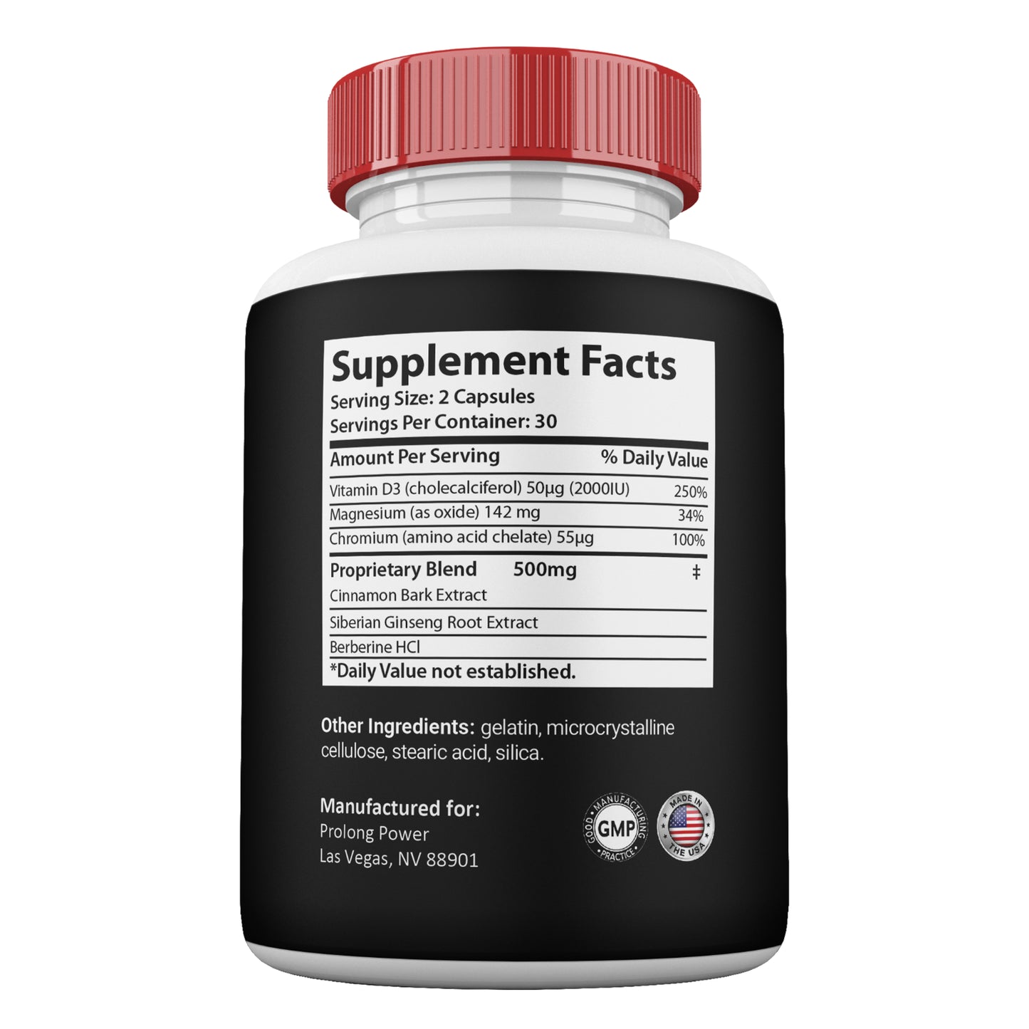 Prolong Power Capsules for Men, Max Strength Male Supplement Pills (3 Pack)