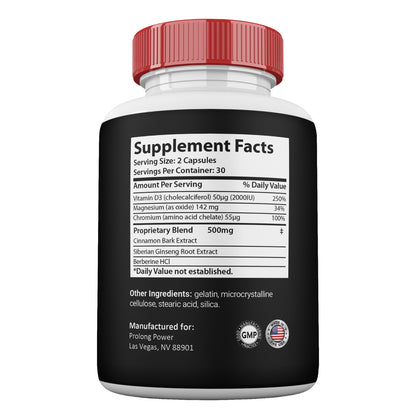 Prolong Power Capsules for Men, Max Strength Male Supplement Pills (3 Pack)