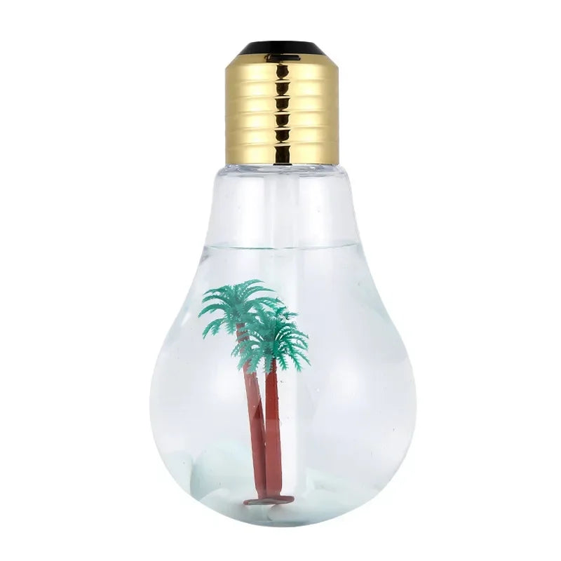 Bedroom Desktop Humidifier Compact Bulb Small Air Humidifiers Large Mist Quiet USB Aroma Essential Oil Diffuser Mini Ultrasonic