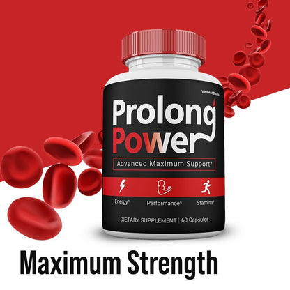 Prolong Power Capsules for Men, Max Strength Male Supplement Pills (3 Pack)