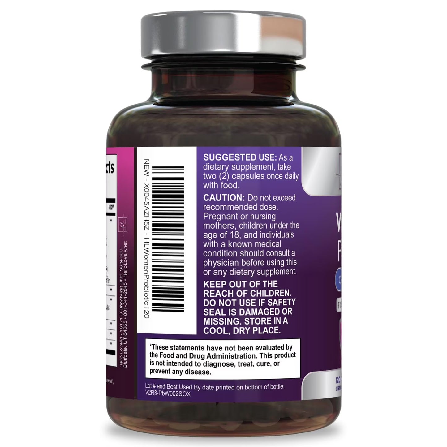 Probiotics for Women - Prebiotic and Probiotic Blend 60 Billion CFU per Serving - 16 Strain Women'S Probiotic for Ph Balance & Vaginal Support - Digestive & Immune Support, Bottled USA - 120 Capsules