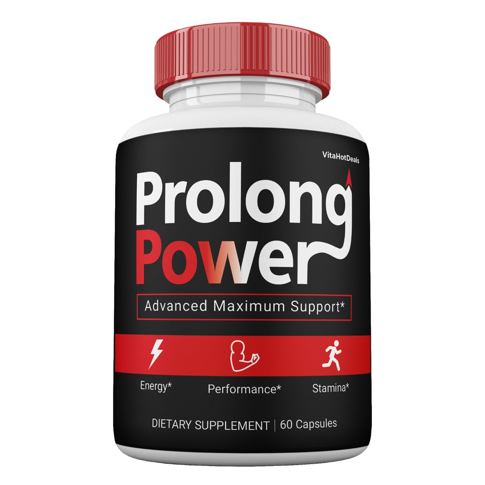 Prolong Power Capsules for Men, Max Strength Male Supplement Pills (3 Pack)