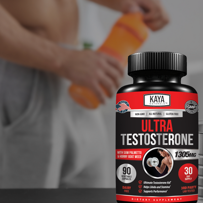 Natural Testosterone Booster 90Ct Increase Energy Improve Muscle Strength Growth