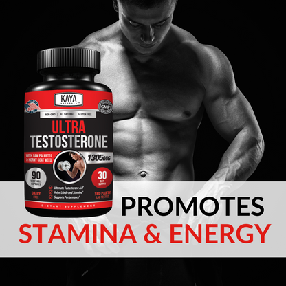 Natural Testosterone Booster 90Ct Increase Energy Improve Muscle Strength Growth
